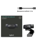 Уеб камера Logitech - C920 Pro, 1080p, черна - 9t