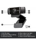 Уеб камера Logitech - C922 Pro Stream, черна - 7t