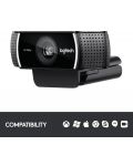 Уеб камера Logitech - C922 Pro Stream, черна - 9t
