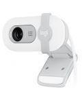 Уеб камера Logitech - Brio 100, 1080p, бяла - 1t