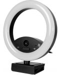 Уеб Камера Arozzi - Occhio True Privacy Ring Light, FHD, черна/бяла - 3t