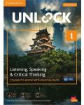 Unlock Level 1 Listening, Speaking and Critical Thinking Student's Book with Digital Pack 2 ed. / Английски език - ниво 1: Учебник с онлайн материали - 1t