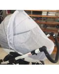 Универсален комарник за бебешка количка Adbor - Бял - 2t