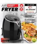 Уред за здравословно готвене Elekom - 20126, Air Fryer, 1200W, 2.6 l, черен - 7t