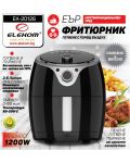 Уред за здравословно готвене Elekom - 20126, Air Fryer, 1200W, 2.6 l, черен - 6t