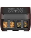 Уред за здравословно готвене Instant - Vortex Plus Dual ClearCook, 1700W, 7.6 l, черен - 1t