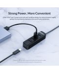 USB хъб Orico - TWU32-4A, 4 порта, USB-A, черен - 8t