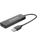 USB хъб Orico - FL01-BK, 4 порта, USB2.0, черен - 2t