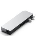 USB хъб Satechi - Aluminium Pro Hub Mini, 6 порта, USB-C, сребрист - 3t