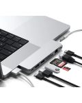 USB хъб Satechi - Pro Hub Max, 8 порта, USB-C, сребрист - 4t
