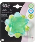 Успокояващи гризалки с охлаждащ ефект Vital Baby - Звезди, 2 броя, синя и зелена - 4t