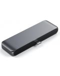 USB хъб Satechi - Mobile Pro, 6 порта, USB-C, сив - 3t
