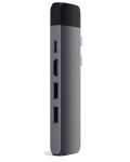 USB хъб Satechi - Aluminium Pro, 6 порта, USB-C, сив - 1t