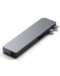USB хъб Satechi - Pro Hub Max, 8 порта, USB-C, сив - 3t