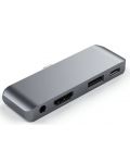 USB хъб Satechi - Aluminium Mobile Pro, 4 порта, USB-C, сив - 1t