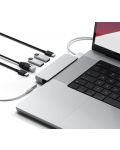 USB хъб Satechi - Aluminium Pro Hub Mini, 6 порта, USB-C, сребрист - 5t