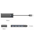  USB хъб Orico - PAPW4A-U3-015-BK-EP, 4 порта, USB-А, черен - 2t