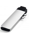 USB хъб Satechi - Aluminium Pro, 6 порта, USB-C, сребрист - 3t