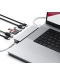 USB хъб Satechi - Pro Hub Max, 8 порта, USB-C, сребрист - 5t