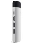 USB хъб Satechi - Aluminium Pro, 6 порта, USB-C, сребрист - 1t