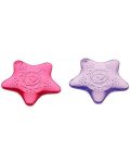 Успокояващи гризалки с охлаждащ ефект Vital Baby - Звезди, 2 броя, розова и лилава - 1t