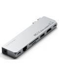 USB хъб Satechi - Pro Hub Max, 8 порта, USB-C, сребрист - 3t