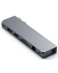 USB хъб Satechi - Pro Hub Max, 8 порта, USB-C, сив - 1t