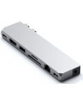 USB хъб Satechi - Pro Hub Max, 8 порта, USB-C, сребрист - 1t