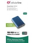 Портативна батерия Cellularline - PowerTank, 10000 mAh, синя - 3t