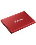 Външна SSD памет Samsung - T7, 1TB, 2.5'', USB 3.2, червена - 5t