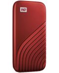 Външна SSD памет Western Digital - My Passport, 500GB, USB 3.2, червена - 2t