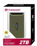 Външна SSD памет Transcend - ESD380C, 2TB, USB 3.2, зелена - 6t