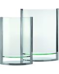 Ваза Philippi - Decade, 35 cm, стъкло с хромиран алуминий - 2t