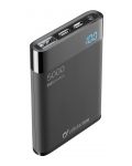 Портативна батерия Cellularline - Manta HD, 5000 mAh, черна - 1t