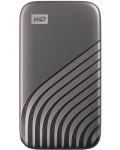 Външна SSD памет Western Digital - My Passport, 500GB, USB 3.2, сива - 1t