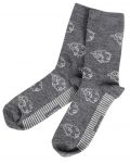 Вълнени чорапи Primo Home - Шарка на овце, сиви - 1t
