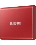 Външна SSD памет Samsung - T7, 500GB , 2.5'', USB 3.2, червена - 5t