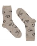 Вълнени чорапи Primo Home - Шарка на овце, бежови - 1t