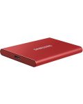 Външна SSD памет Samsung - T7, 500GB , 2.5'', USB 3.2, червена - 3t
