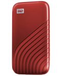 Външна SSD памет Western Digital - My Passport, 500GB, USB 3.2, червена - 3t