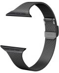 Каишка Trender - Steel, Apple Watch, 44/45 mm, черна - 1t