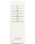 Вентилатор Muhler - MF-1679RC, 16", стоящ, водна мъгла, черен/бял - 3t