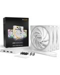 Вентилатори be quiet! - Light Wings White BL103, 140 mm, RGB, 3 броя - 5t