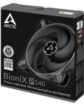 Вентилатор Arctic - BioniX P140 PWM, 140 mm, черен/сив - 6t