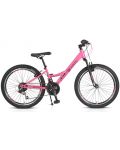 Велосипед със скорости Byox - Princess, розов, 24'' - 2t