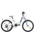 Детски велосипед със скорости SPRINT - Starlet, 20", 310 mm, бял - 1t