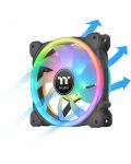 Вентилатори Thermaltake - SWAFAN 12 RGB PE, 120 mm, 3 броя, черни - 3t