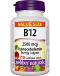 Vitamin B12, 2500 mcg, 110 таблетки, Webber Naturals - 1t