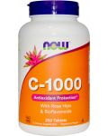 Vitamin C-1000 with Rose Hips + Bioflavonoids, 250 таблетки, Now - 1t