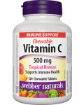 Vitamin С, 500 mg, 120 таблетки, тропически плодове, Webber Naturals - 1t